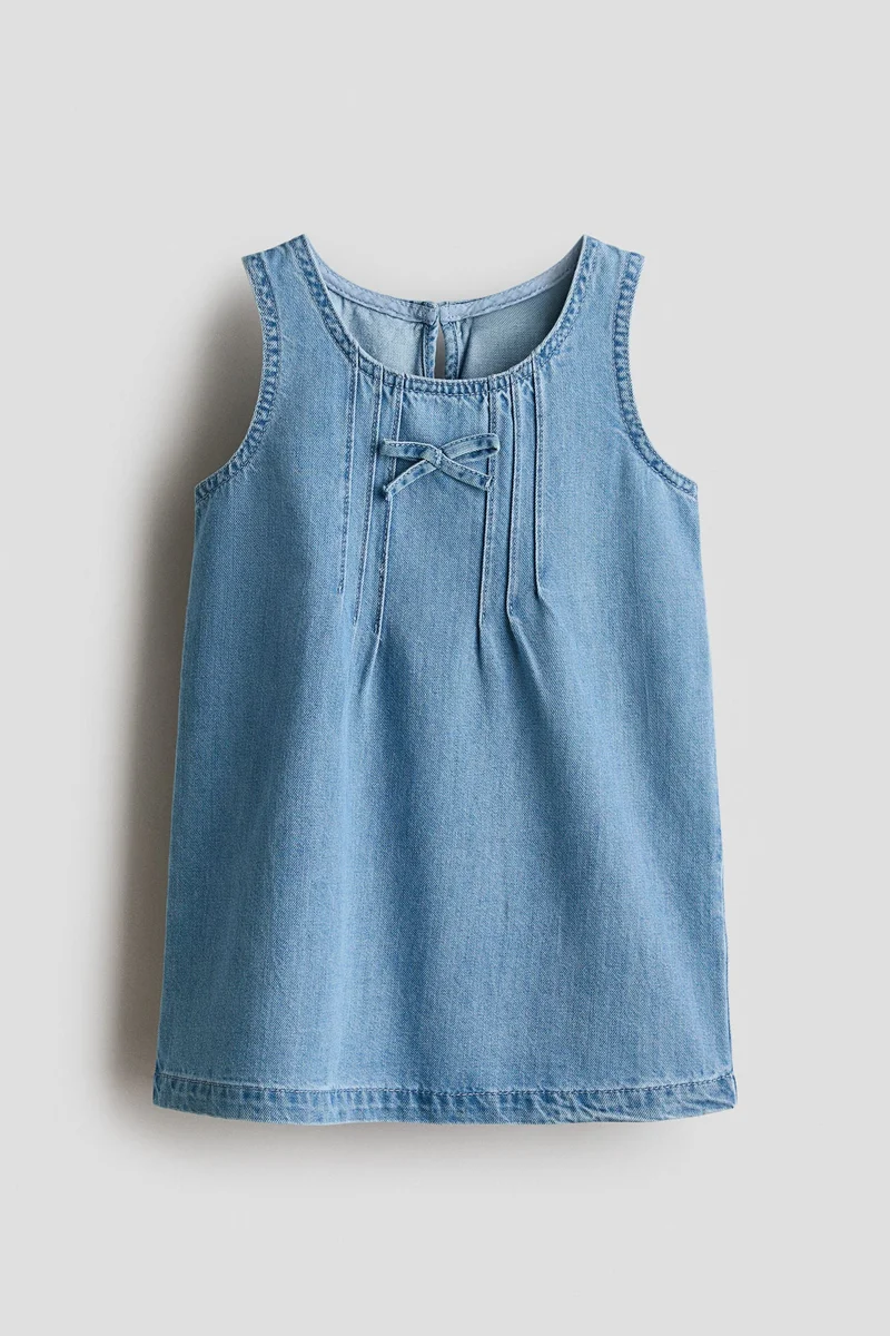 H&M Bow-detail denim dress